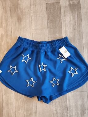 Blue Star-Embellished Women’s Athletic Skort